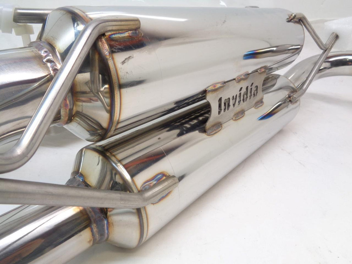 INVIDIA GEMINI R400 DUAL LAYERED TITANIUM TIP EXHAUST MUFFLER FOR BRZ/86/FRS SR