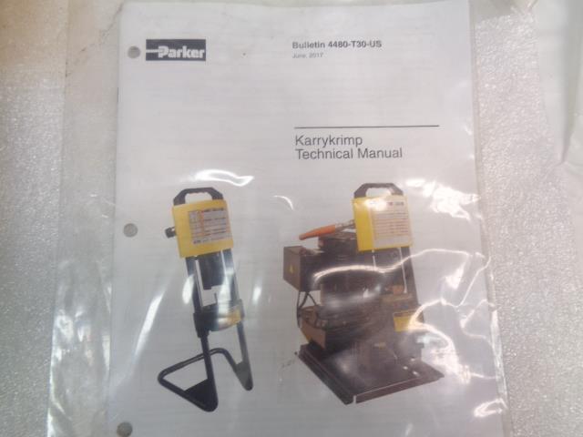 PARKER 82C-CHD KARRYKRIMP CRIMPING MACHINE WITH SILVER BLACK DIE RINGS NEW R2