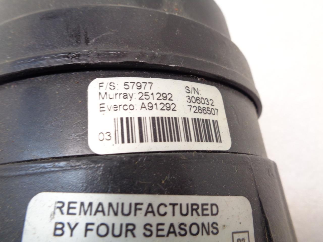 REMANUFACTURED 4 SEASONS 57977 AC COMPRESSOR 1992-1994 PONTIAC SUNBIRD 2.0L R2