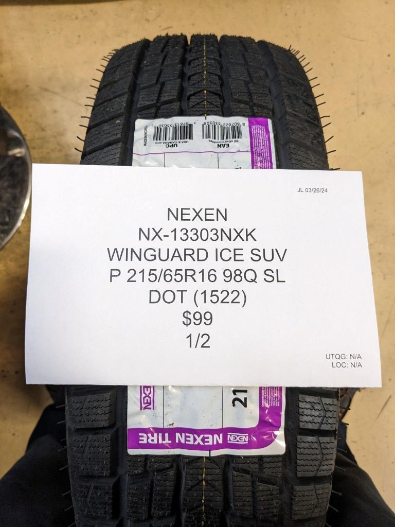 2 NEXEN WINGUARD ICE SUV P 215 65 16 98Q SL TIRES 13303NXK CQ2