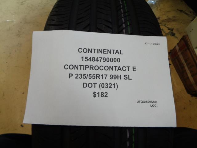 2 CONTINENTAL CONTIPROCONTACT E P 235 55 17 99H SL A/S TIRES 15484790000 CQ1