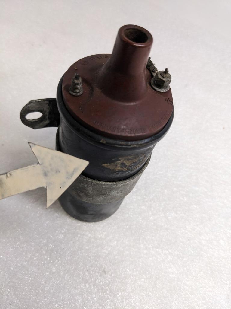 BOSCH TK6A3 6V IGNITION COIL WITH BRACKET FOR PORSCHE 356A USED R20