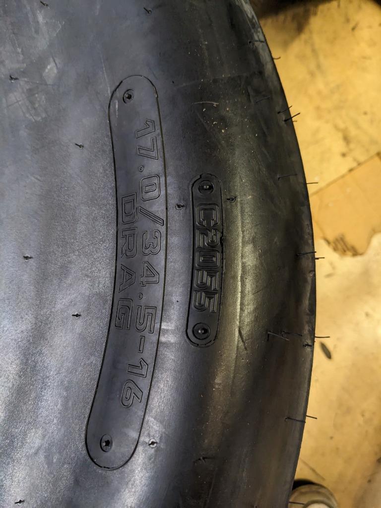 HOOSIER DRAG RACING SLICK C2055 17.0 34.5 16 DRAG SLICK TIRE 18780C2055-114-1/2"