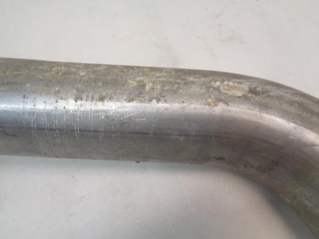 NEW ALUMINIZED 3.5" DOWNPIPE UNKNOWN FITMENT *DENTED* R3