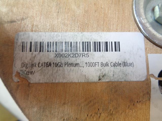 DIGILINK CAT6A CABLE 10GB PLENUM F/UTP SHIELDED 100% COPPER UL 1000FT NEW H2
