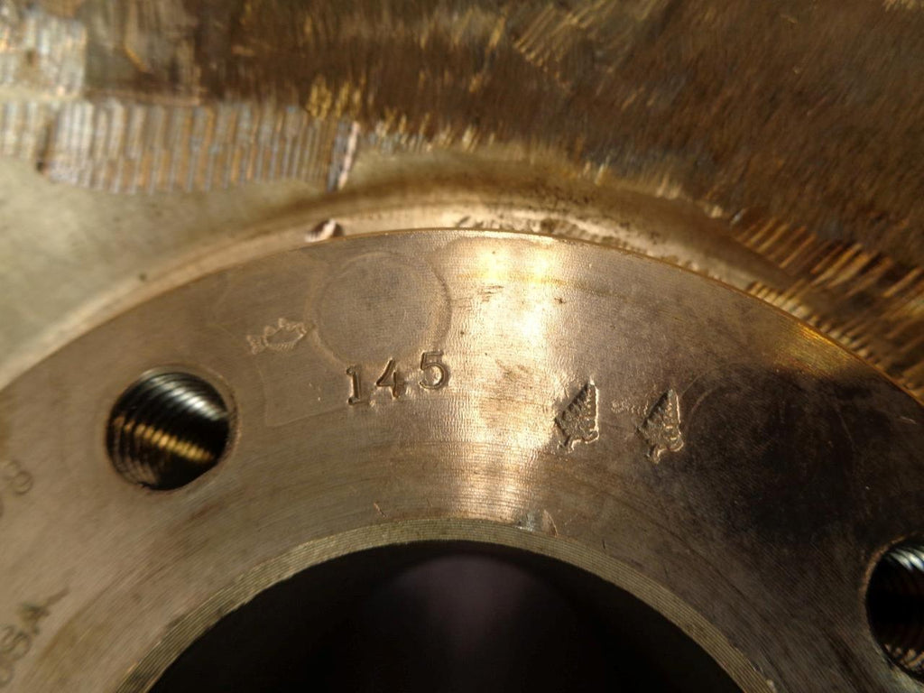 UNKNOWN 14" 5 VANE BRASS WATER PUMP INDUSTRIAL IMPELLER B02496F 1398 6M 145 I1