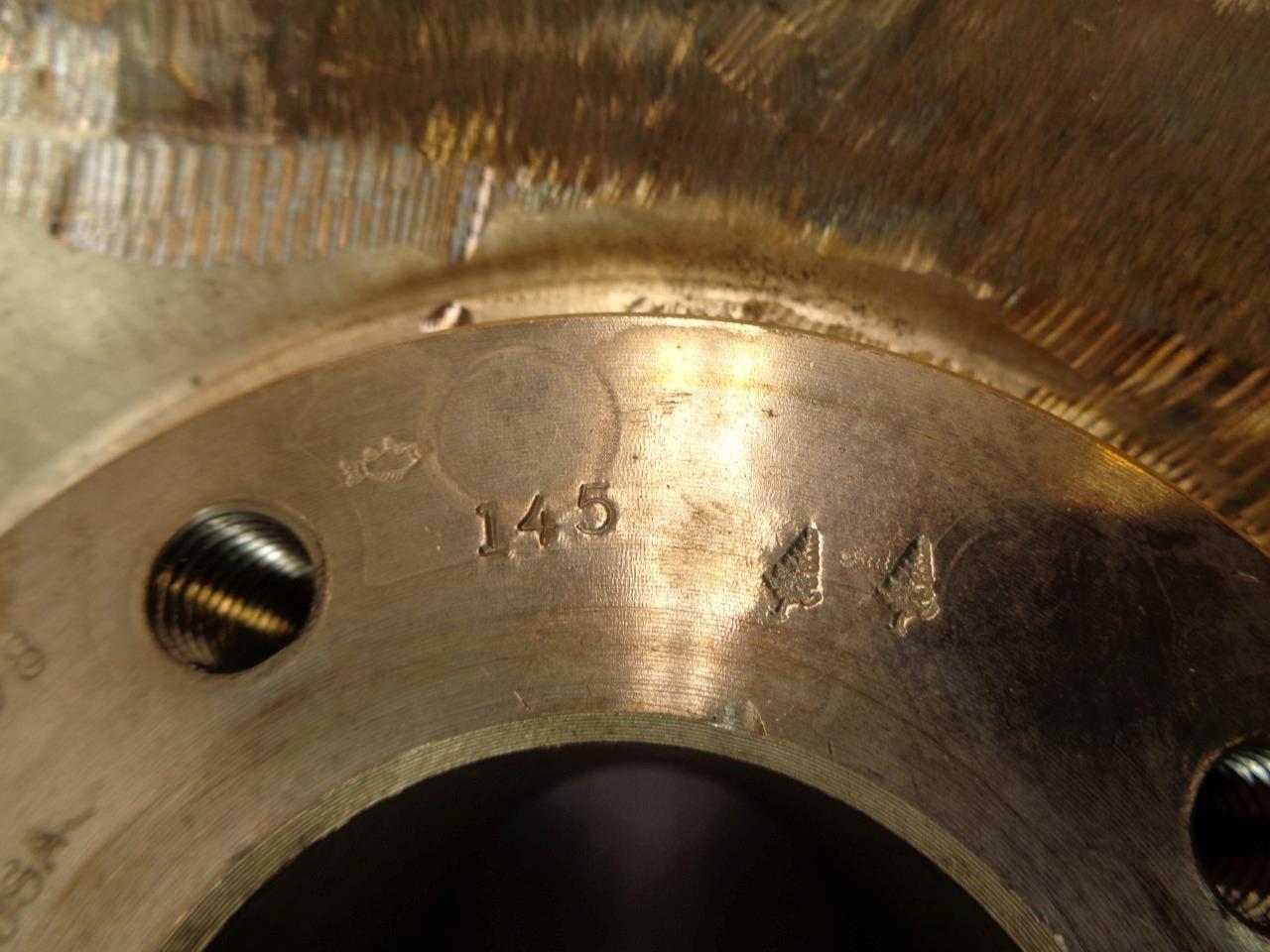 UNKNOWN 14" 5 VANE BRASS WATER PUMP INDUSTRIAL IMPELLER B02496F 1398 6M 145 I1