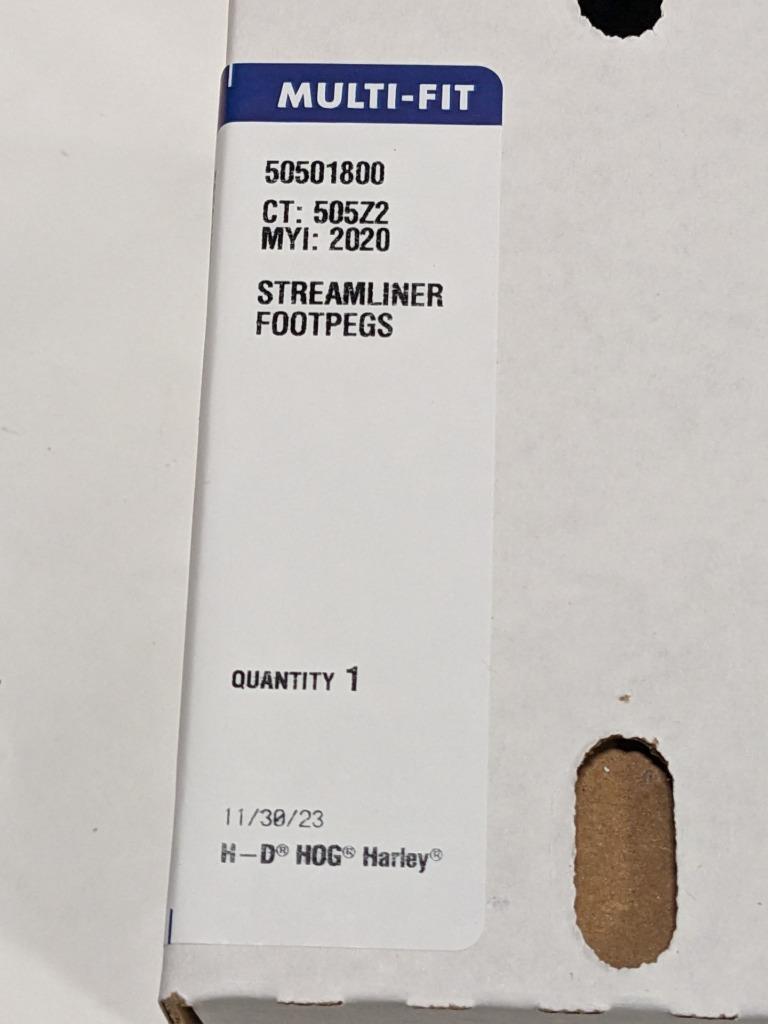 Harley Davidson 50501800 Streamliner Footpegs FOR 03-earlier XL models etc R21T4