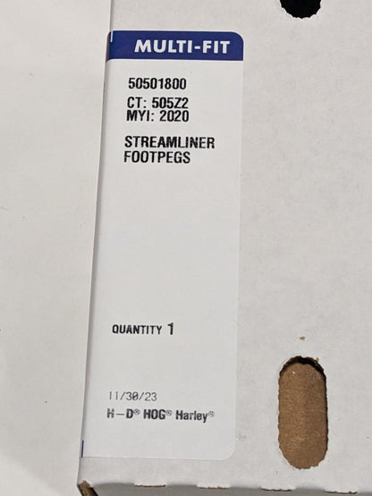 Harley Davidson 50501800 Streamliner Footpegs FOR 03-earlier XL models etc R21T4