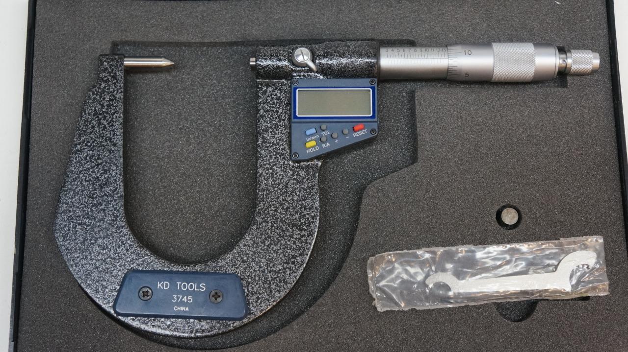 NEW KD TOOLS 3745 DIGITAL ROTOR MICROMETER 3-1/2in DEPTH. R27