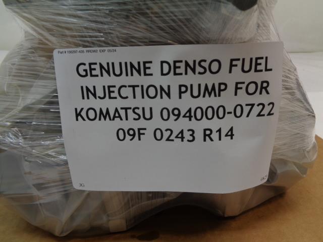GENUINE DENSO FUEL INJECTION PUMP FOR KOMATSU 094000-0722 09F 0243 R14