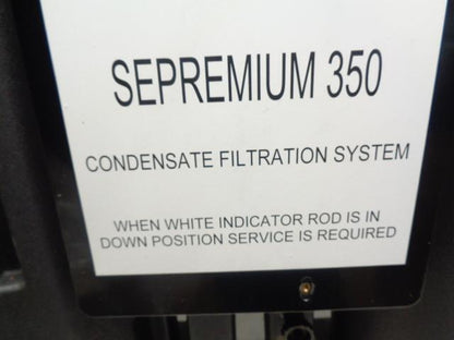 AE OIL/WATER SEPERATOR-SEPREMIUM 350-CONDENSATE FILTRATION SYSTEM NEW BS FLOOR