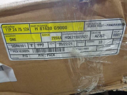 NEW '19-20 HYUNDAI GENESIS G70 PANORAMAROOF MOVING GLASS ASSEMBLY 81630-G9000 SR