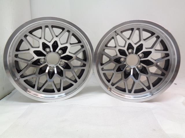 PAIR OF YEAR ONE SFW179BLKV2 17X9 ET+3 WHEELS 5X120.65 ALUMINUM SNOWFLAKE NEW WR