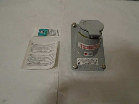 NEW APPLETON ECSK-20232 250VAC RCPT COVER ASSY R4TD