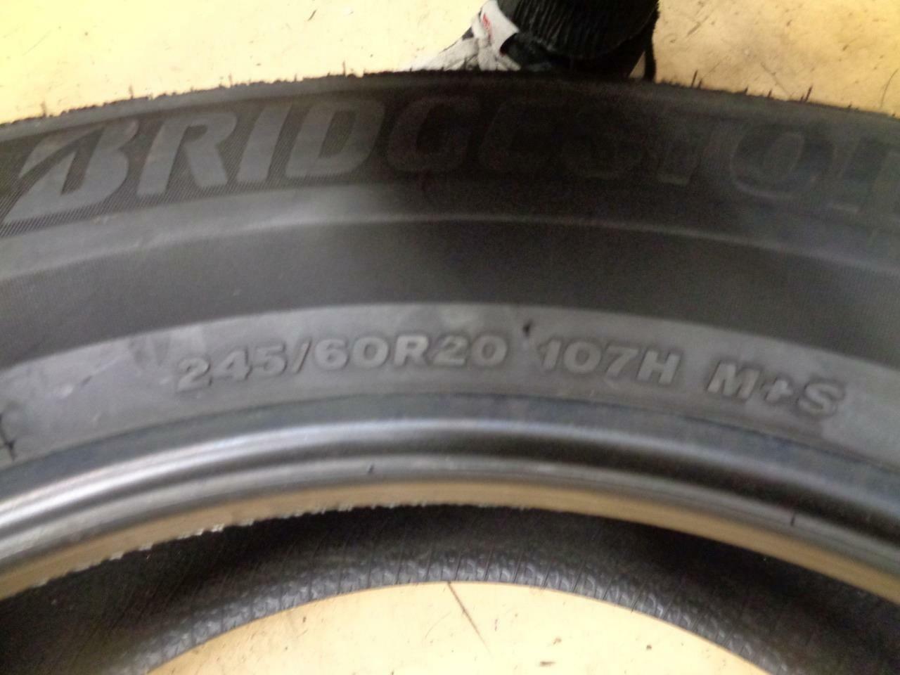 1 NEW BRIDGESTONE ALENZA A/S ULTRA P 245 60 20 107H SL ALL SEASON TIRE 008731