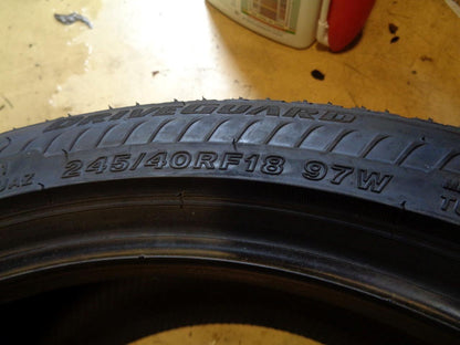BRIDGESTONE DRIVEGUARD RUNFLAT P 245 40 18 97W XL TIRE 011867 BQ3