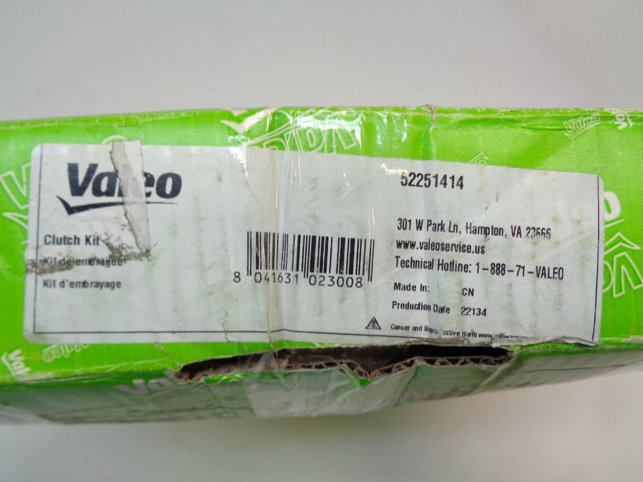 VALEO CLUTCH KIT FOR 2000-05 MITSUBISHI ECLIPSE (NO ALIGNMENT TOOL) 52251414 R8