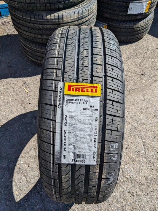 2 PIRELLI CINTURATO P7 A/S (*) BMW RUNFLAT P 225 45 19 XL TIRES 2745300 CQ3