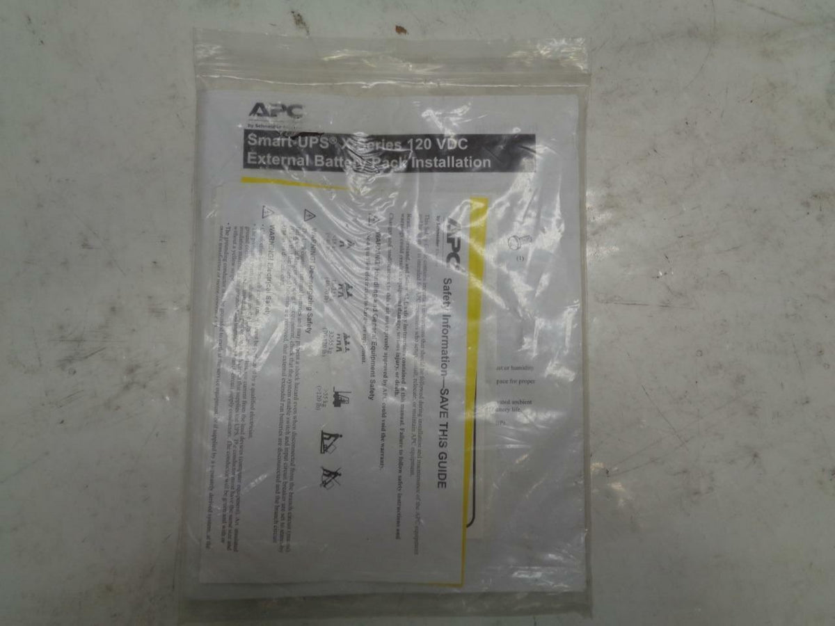 1 NEW APC SMART-UPS X 120 V EXTERNAL BATTERY PACK SMX120RMBP2U SR