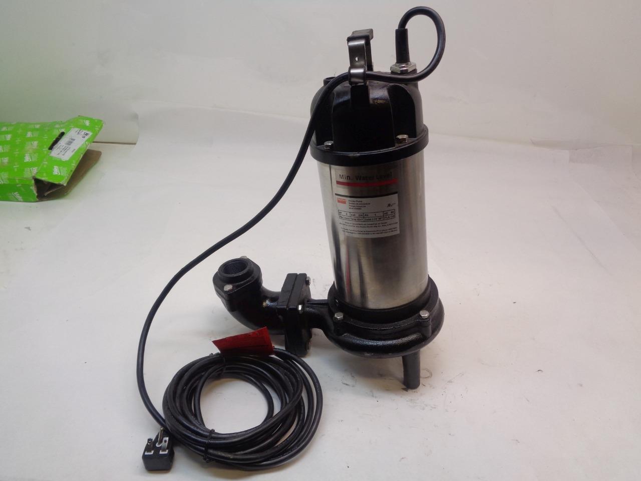 DAYTON GRINDER PUMP 2 HP 230V 11A 11A342 NEW J2