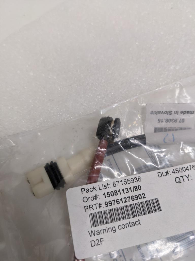 PORSCHE 99761276902 FRONT DISC BRAKE PAD WEAR SENSOR FOR 09-11 911 C NEW PGB2TB