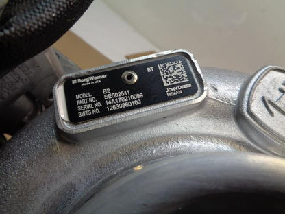 REMAN GENUINE JOHN DEERE BORGWARNER TURBOCHARGER B2 SE502511 E2