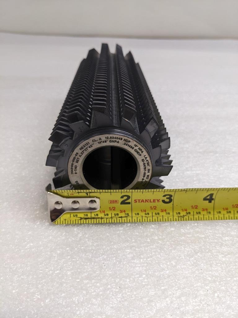 GLEASON ID-54797-000-5 BORE-TYPE HOB CARBIDE 3" DIA 8.25" OAL NEW R22
