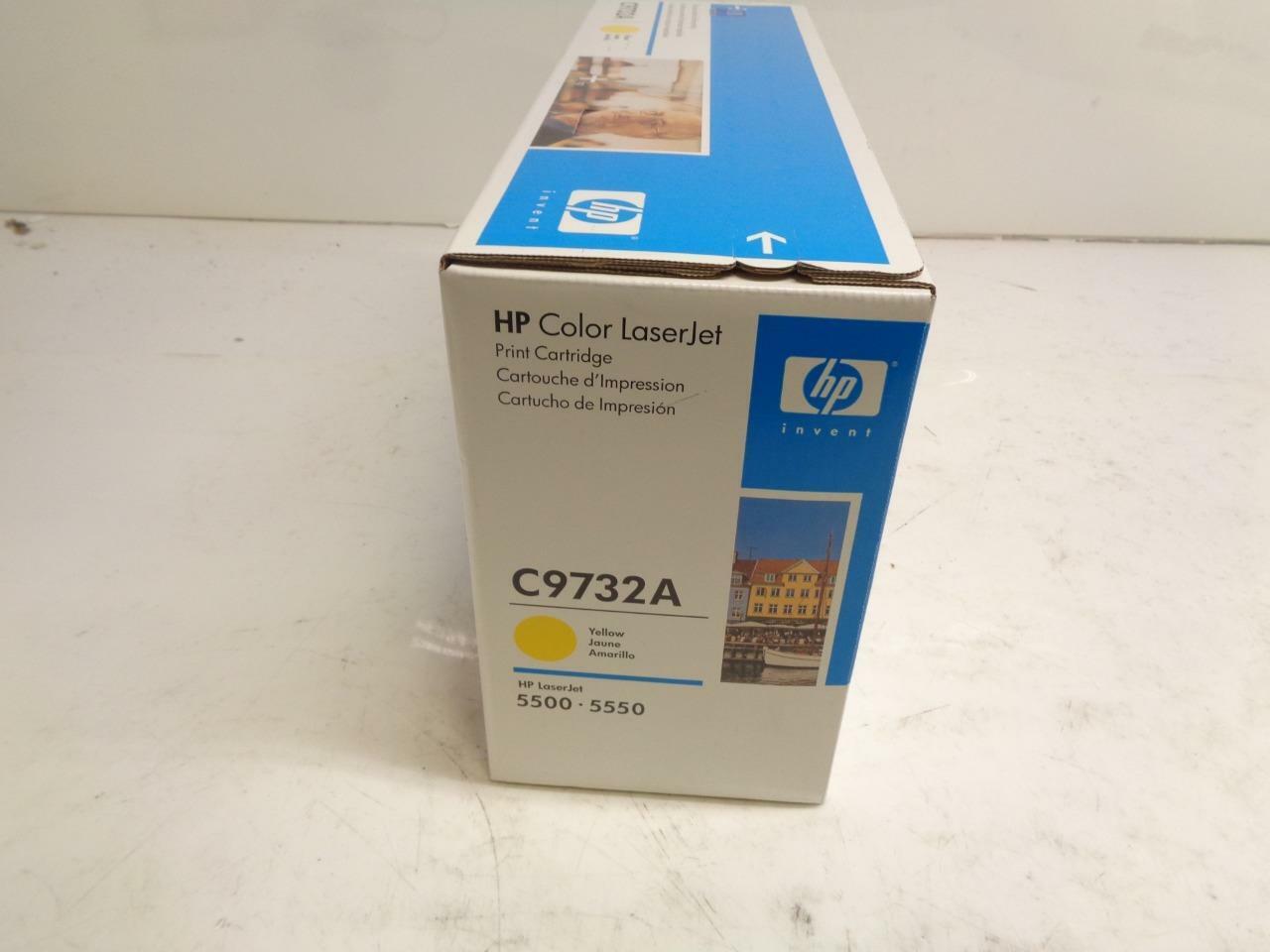 1 NEW HP YELLOW TONER CARTRIDGE  C9732A FOR COLORJET 5500 5550 SR
