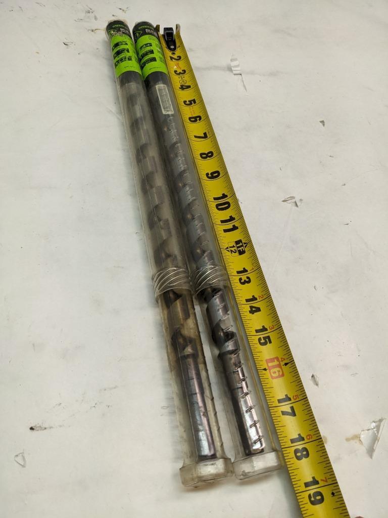 2 GREENLEE NAIL EATER DRILL BITS 66PT-3/4 18 INCHES 457MM 3/4 19MM NEW D0