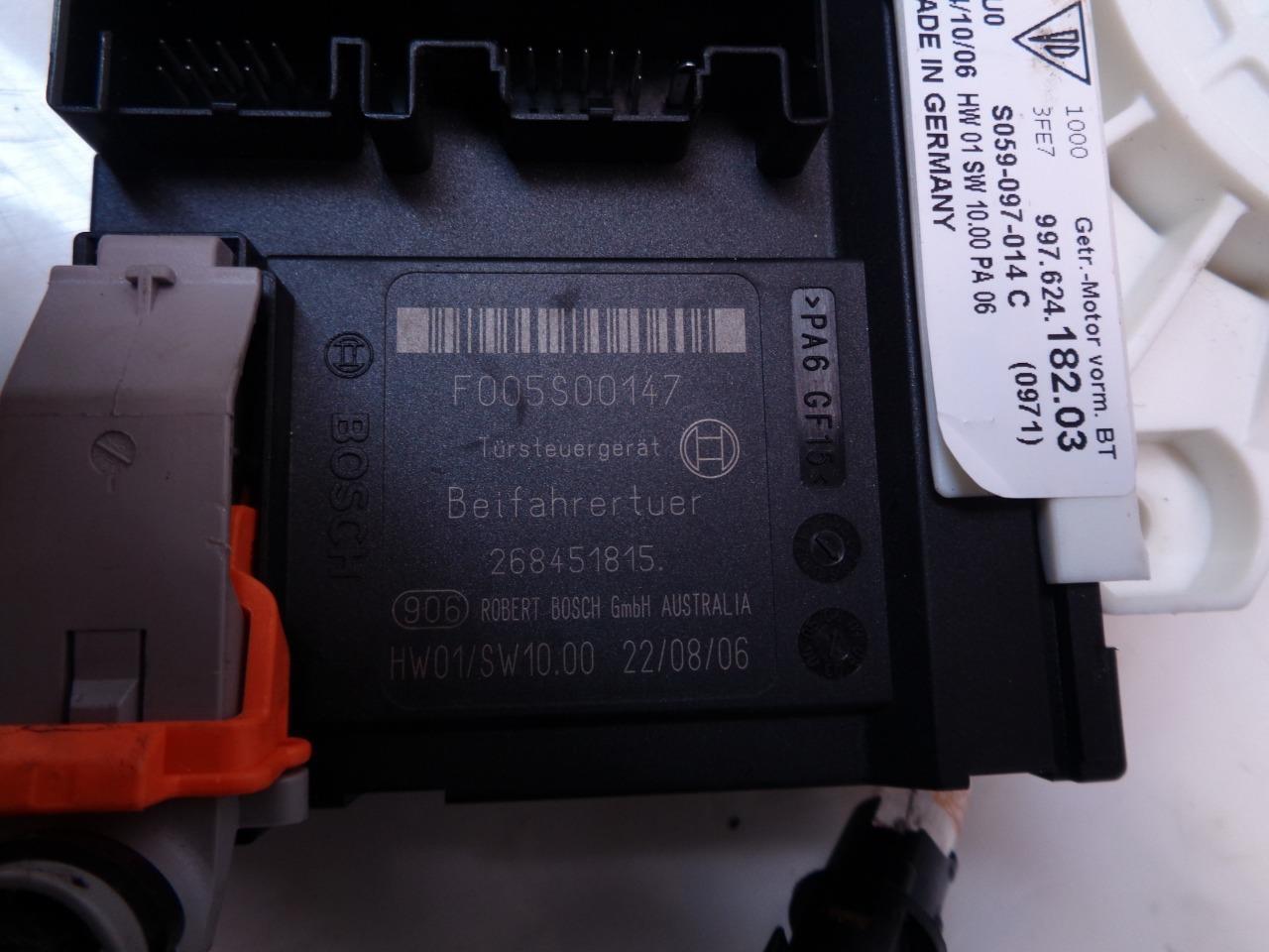 GENUINE PORSCHE WINDOW MOTOR W/CONTROL MODULE 997 624 182 03 R21T4