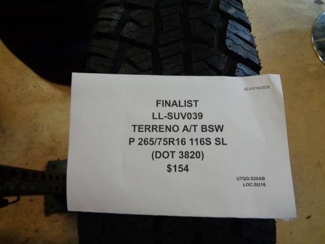 FINALIST TERRENO A/T BSW P 265 75 16 116S SL TIRE LL-SUV039 CQ1