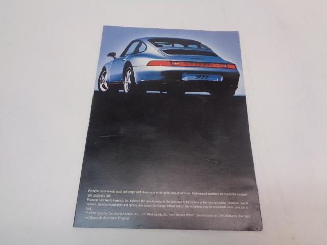 Porsche 911 (993) "The New Carerra" Brochure 1994 Paperback GENUINE USED R25