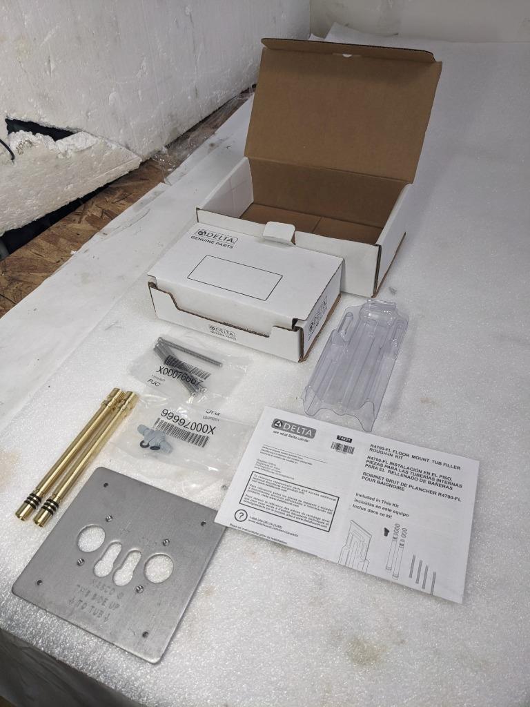 DELTA R4700-FL FLOOR MOUNTED TUB FILLED ROUGH IN VALVE NEW R27