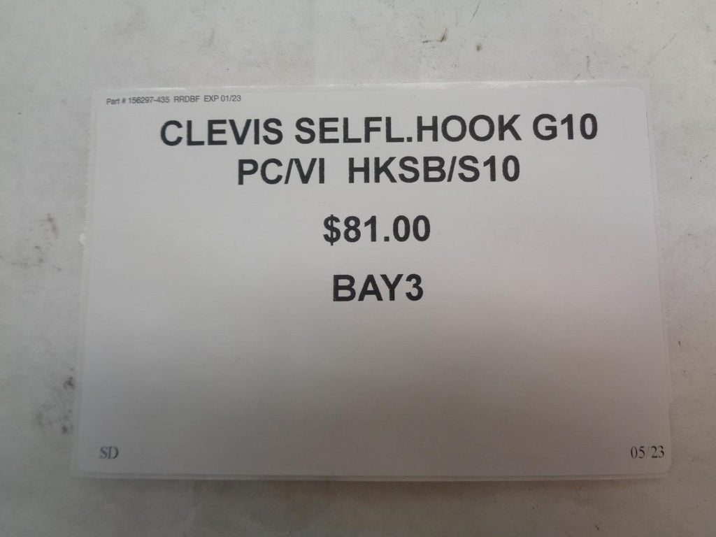 CLEVIS SELF-LOCKING HOOK G10 PC/VI HKSB/S10 8,800lbs 3/8" BAY3