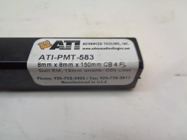 ATI END MILL BALL EM 12MM SHANK C03 COAT ATI-PMT-583 R29
