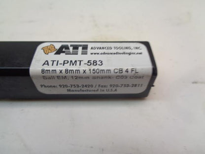 ATI END MILL BALL EM 12MM SHANK C03 COAT ATI-PMT-583 R29