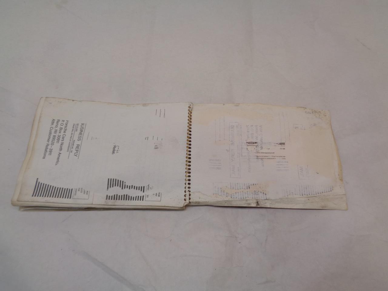GENUINE 1989 PORSCHE 944 WARRANTY & MAINTENANCE BOOK R25
