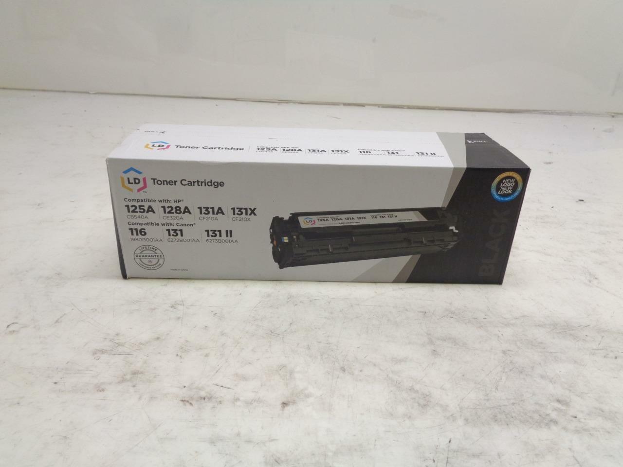 1 REMAN LD PRODUCTS BLACK TONER CARTRIDGE FOR HP 125A 128A & CANON 116, 131 SR