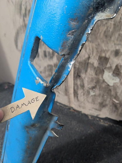 DAMAGED PORSCHE ALUMINUM RIGHT ROCKER PANEL BLUE FOR 78-89 911SC USED R25