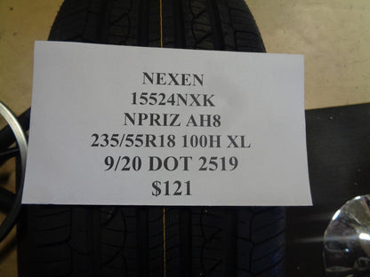 2 NEW NEXEN NPRIZ AH8 235 55 18 100H XL TIRES 15524NXK Q0