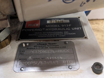 POWER TEAM 913F GAS POWERED HYD POWERIG W/ 4-CYCLE GAS MOTOR B2