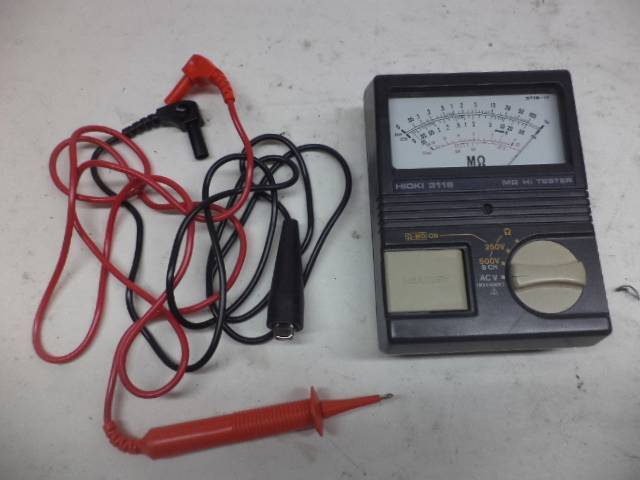 1 NEW HIOKI HI TESTER 3118-11 ANALOG MEGOHM INSULATION TESTER 2 RANGES R4TD