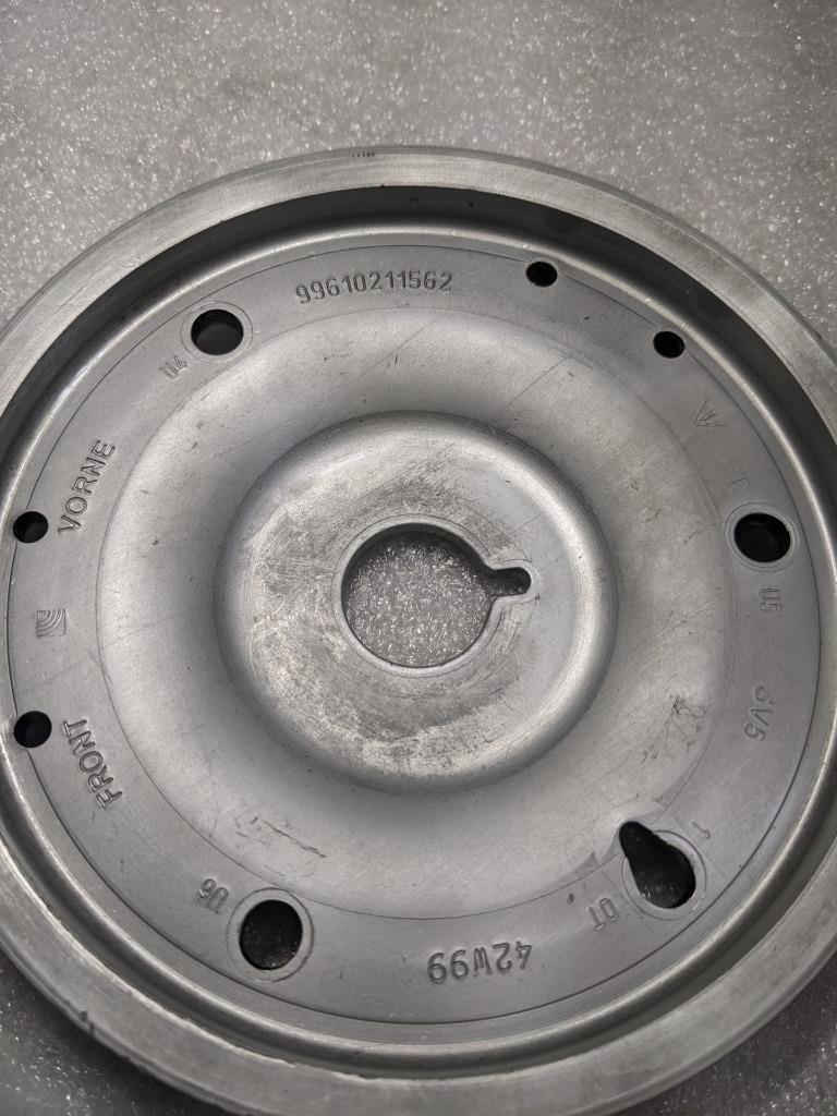 PORSCHE 987 BOXSTER HARMONIC BALANCER CRANKSHAFT PULLEY 99610211562 USED 996BGL