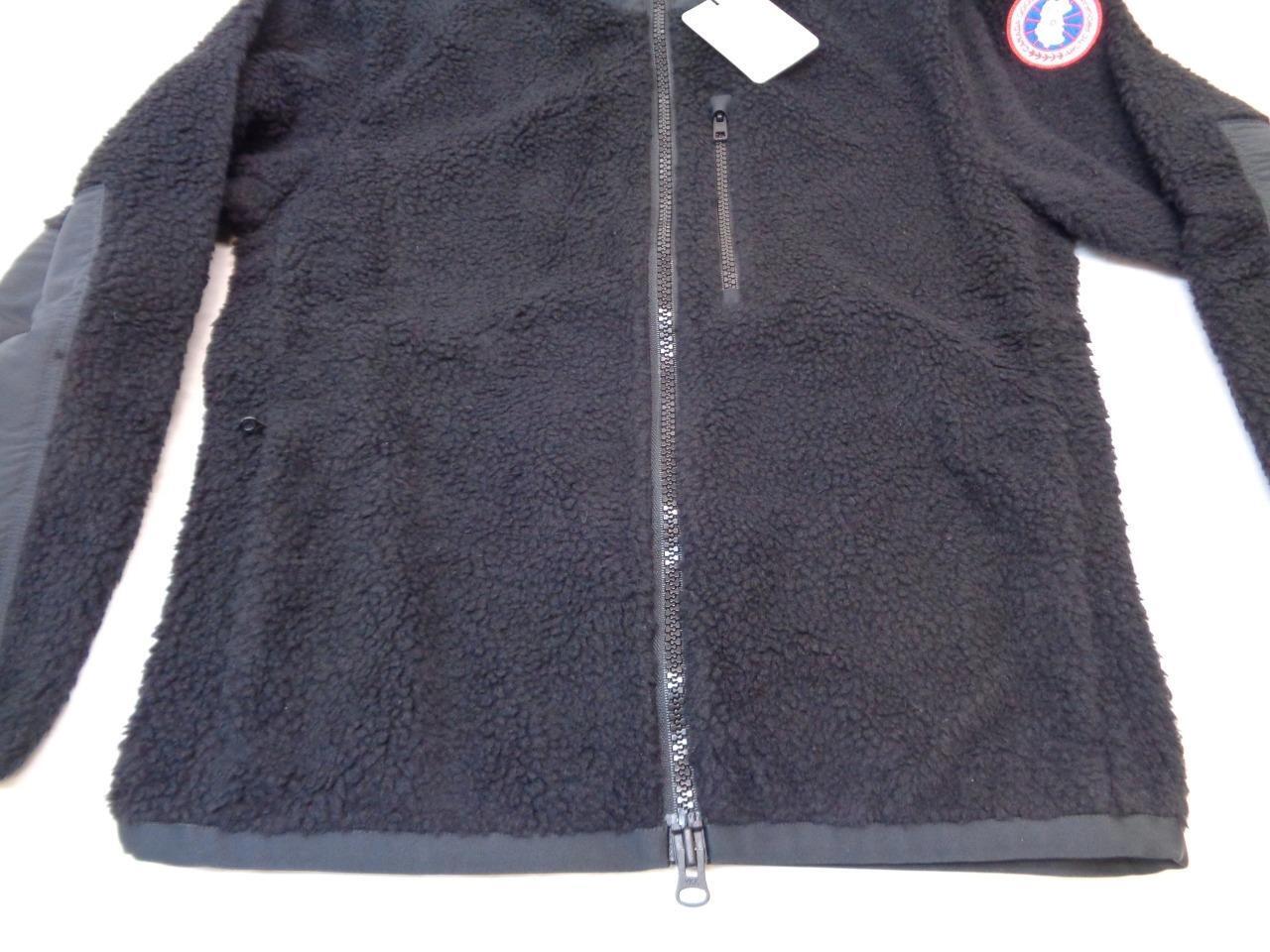 CANADA GOOSE MEN'S SIZE S BLACK KELOWNA KIND FLEECE JACKET 7017M1 SR