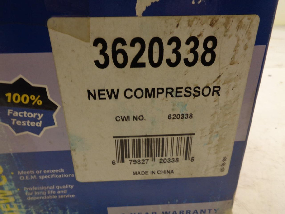 NEW NAPA COLD POWER AC COMPRESSOR 3620338 BUICK, CHEVY, OLDSMOBILE, PONTIAC R1