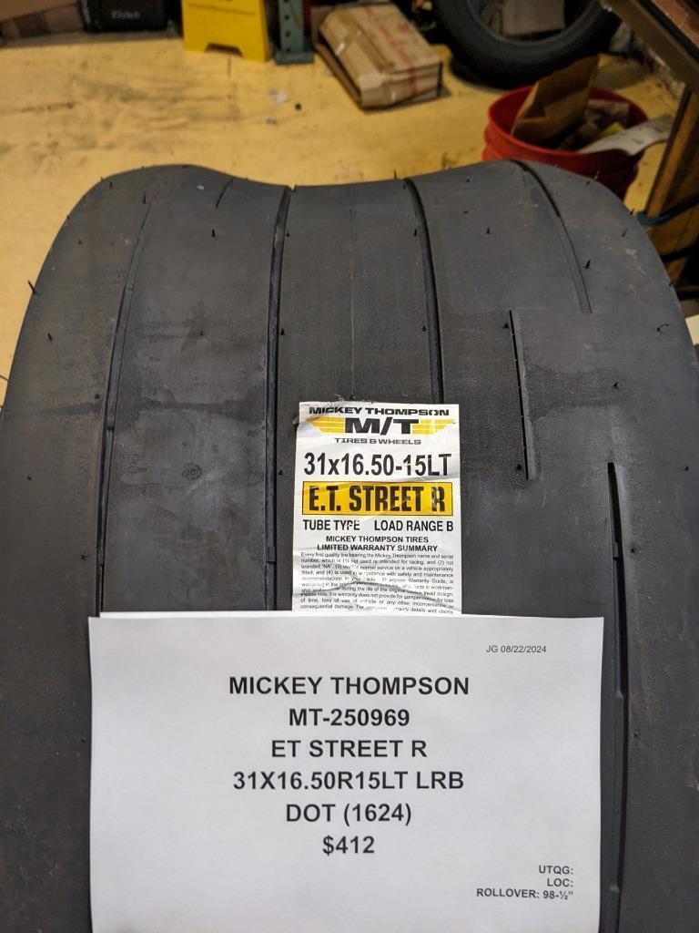 MICKEY THOMPSON ET STREET R 31 16.5 15 LRB DRAG RACING TIRE 250969 CQ3