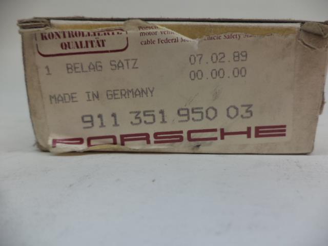 NEW SET OF GENUINE PORSCHE FRONT BRAKE PADS 911 351 950 03 R20T5