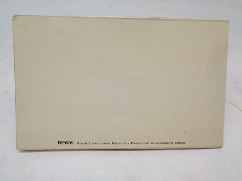 USED GENUINE Ferrari 1978 308 GTB/GTS Owners Manual Set R31 T1