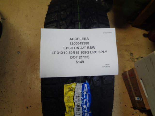 1 ACCELERA EPSILON AT BSW LT 31 10 15 109Q LRC 6PLY 1200049388 TIRE BQ1 SU16